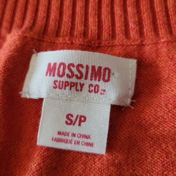 Mossimo Supply Co Cardigan Y2K Orange Women's Small - Picture 2 of 5